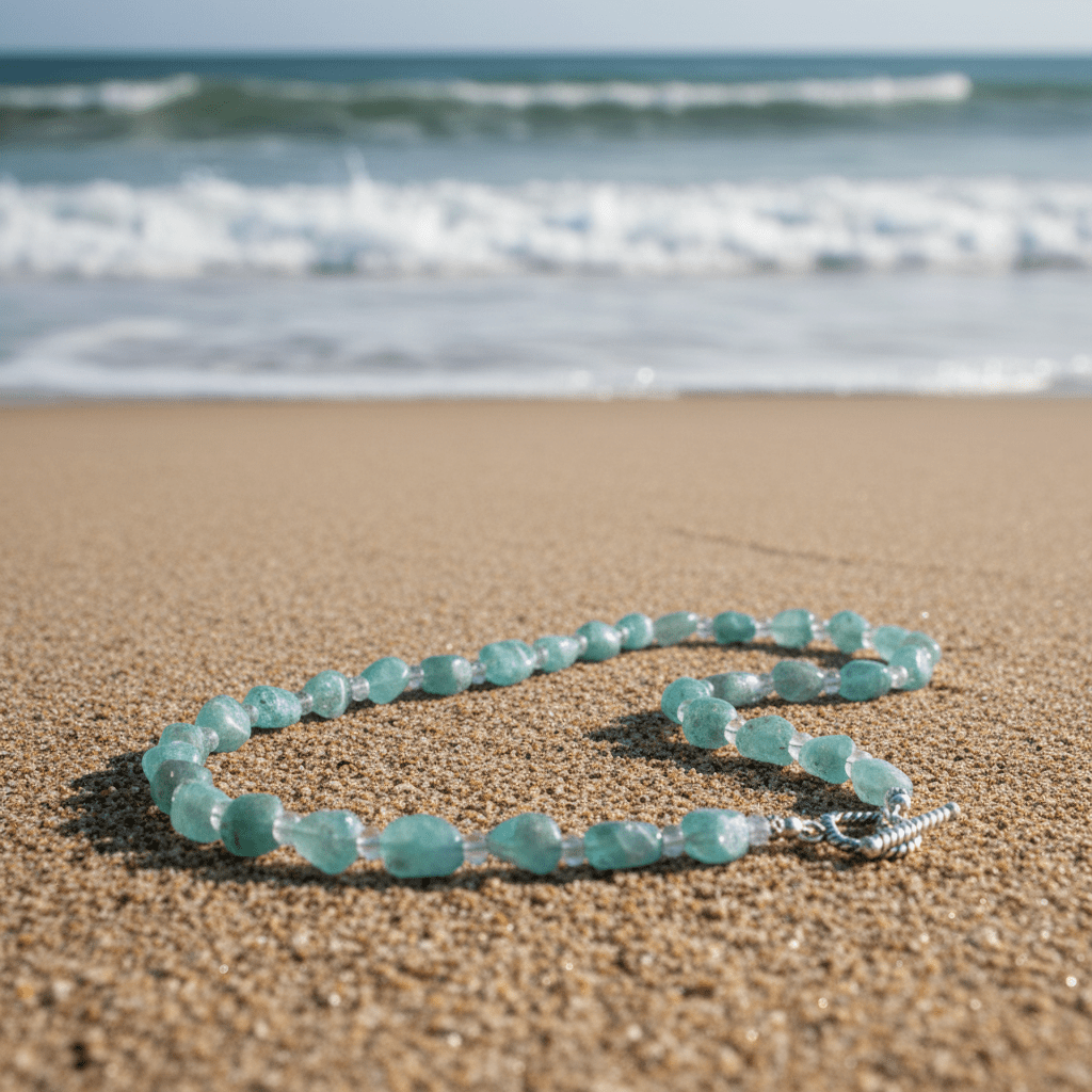 Coastal Drift • Apatite Nugget Necklace – Carrie Foscato Design