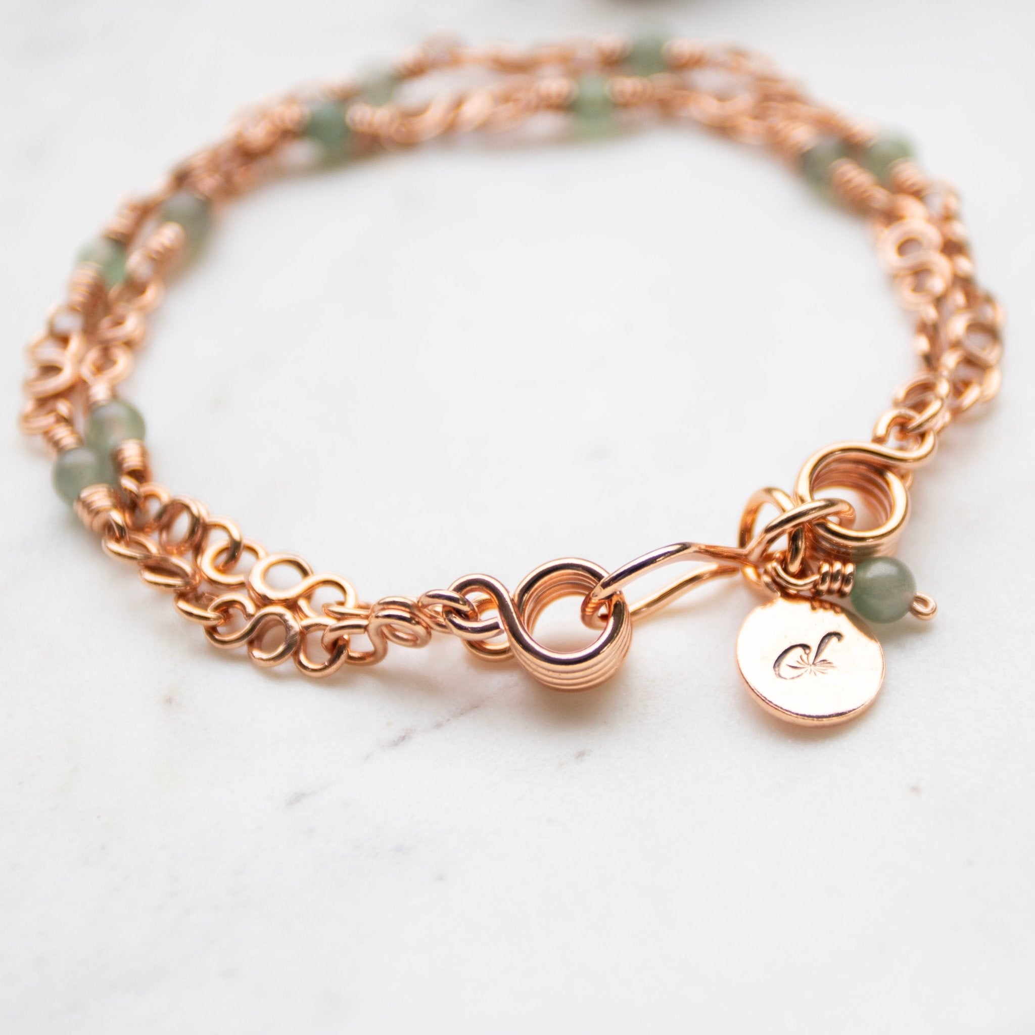 Double Layer Wire Wrapped Copper Bracelet | Made in USA – Carrie