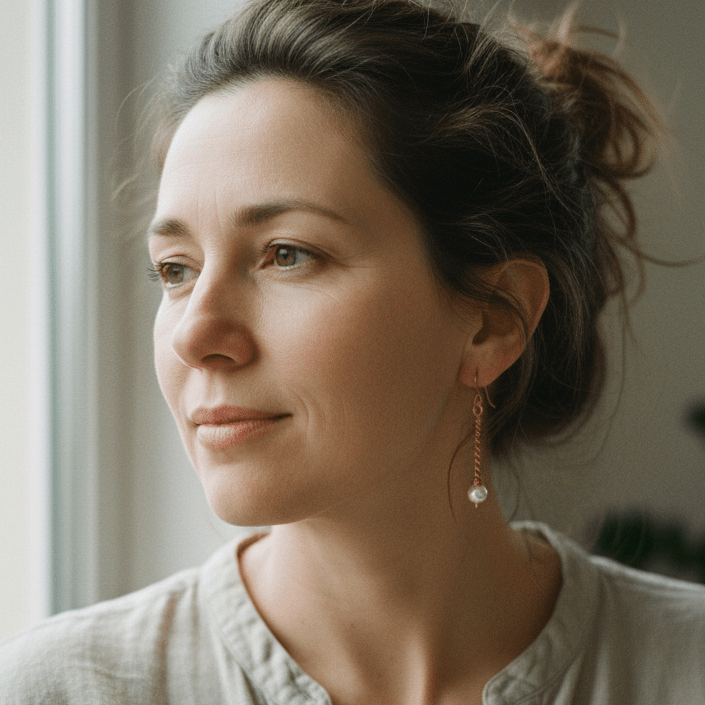 Copper Twist Earrings - Sharp Candid