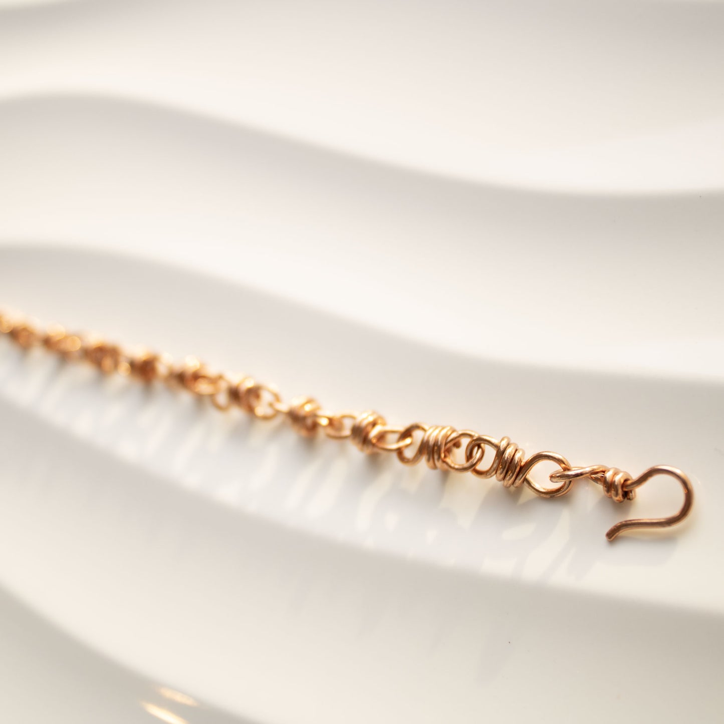 Extra Wrap Infinity Chain Link Bracelet in Copper - Handmade by Carrie Foscato Design