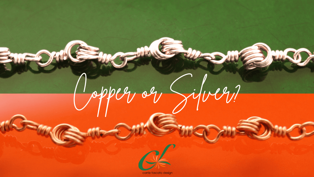 jewelry personality quiz. Which earth metal would suit your best? Copper or Sterling Silver? Carrie foscato design