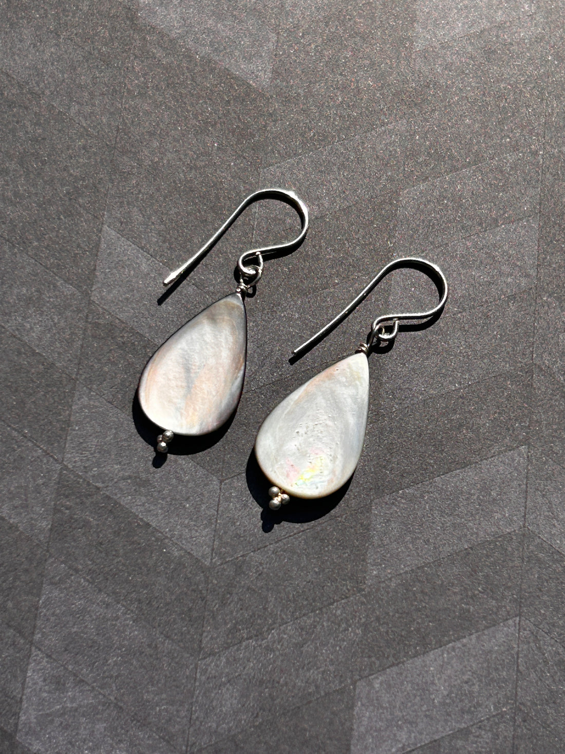 Mother-of-Pearl teardrop earrings