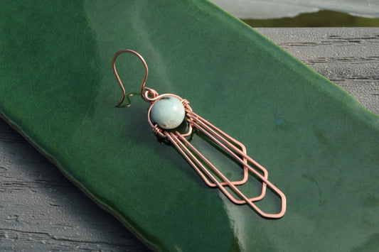 art deco meets handmade wire wrapped jewelry carrie foscato design made in USA