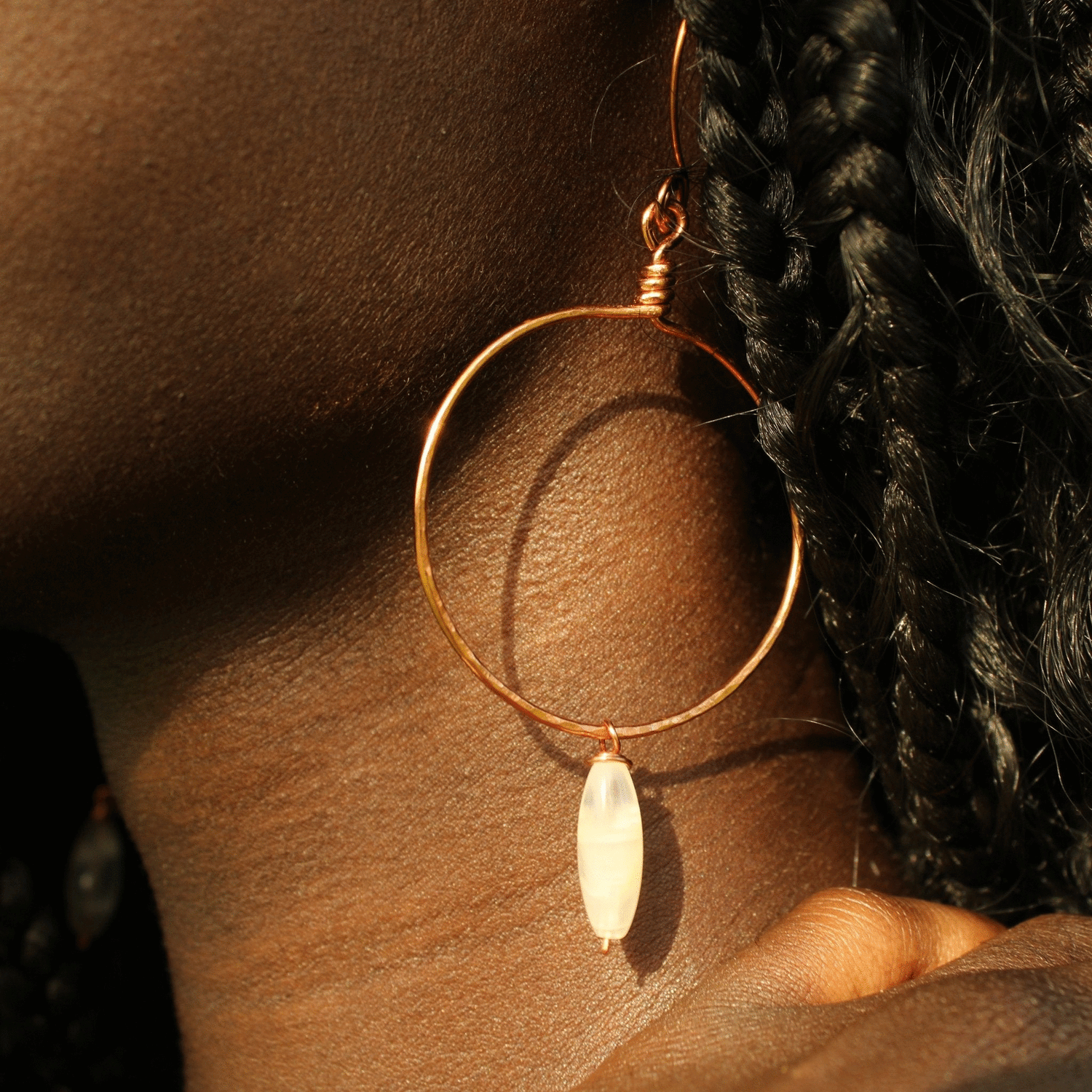 handmade hoop earrings Carrie Foscato Design