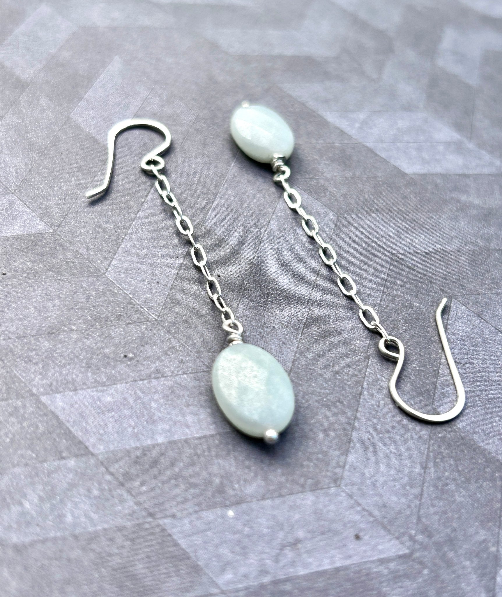 Aquamarine Sterling Silver Earrings