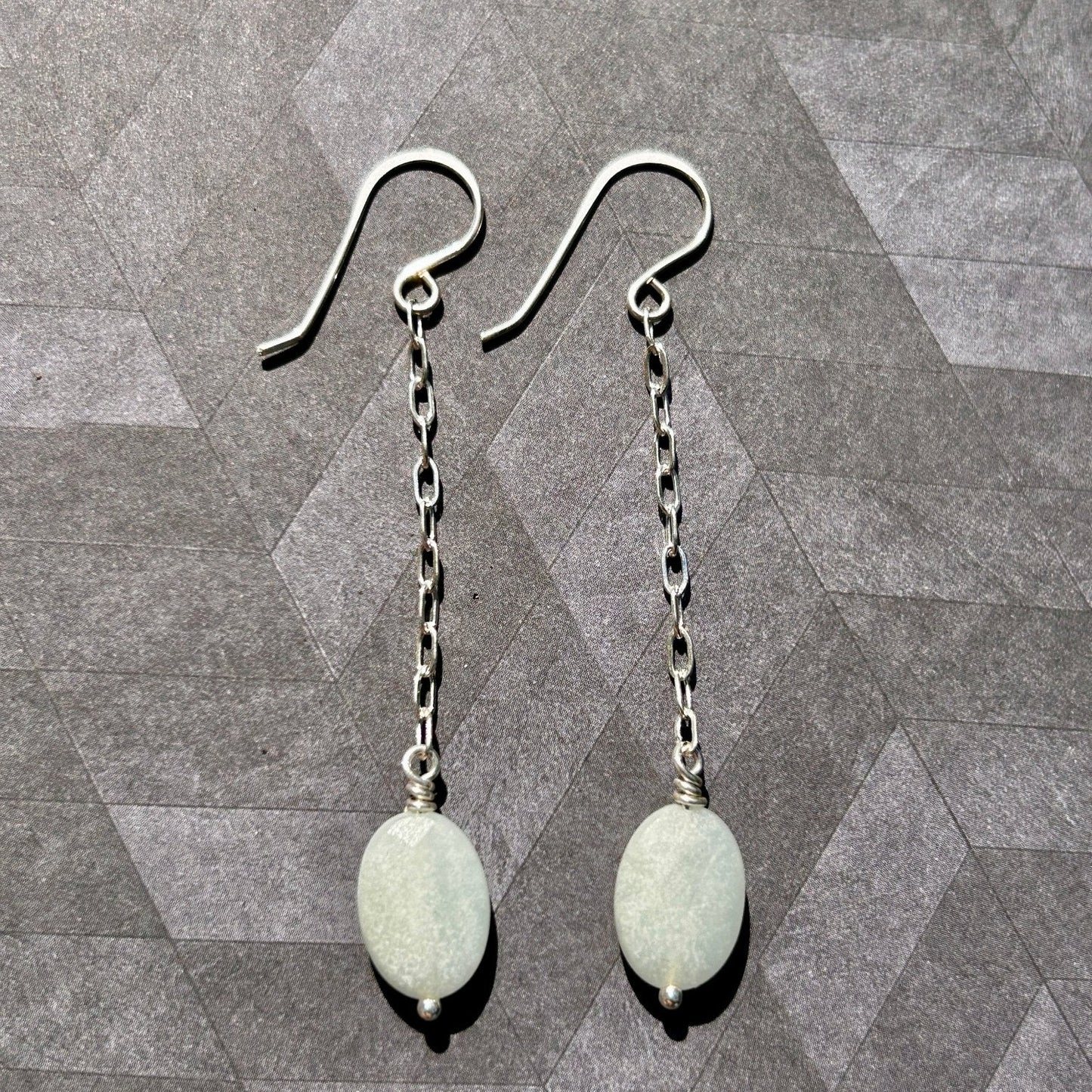 Aquamarine Sterling Silver Earrings