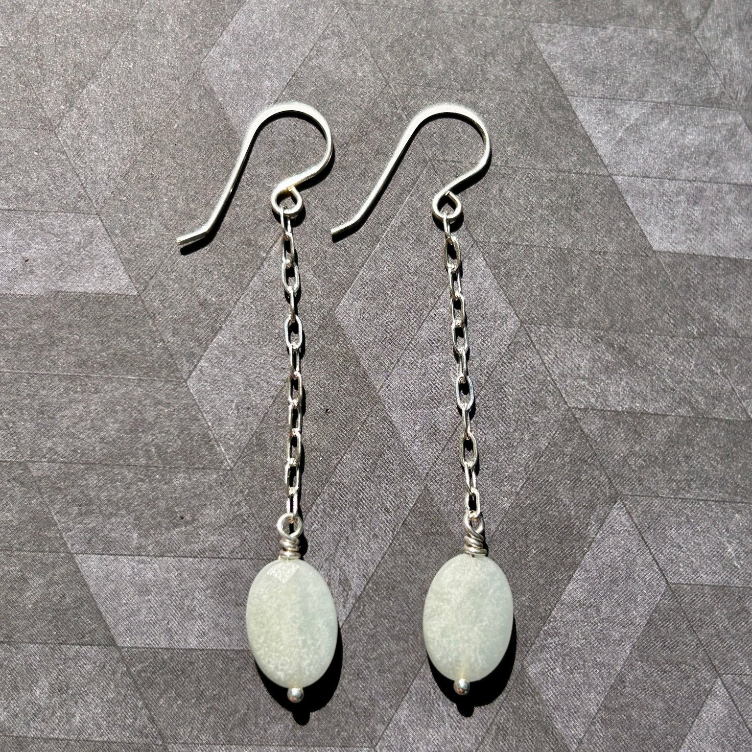 Aquamarine Sterling Silver Earrings