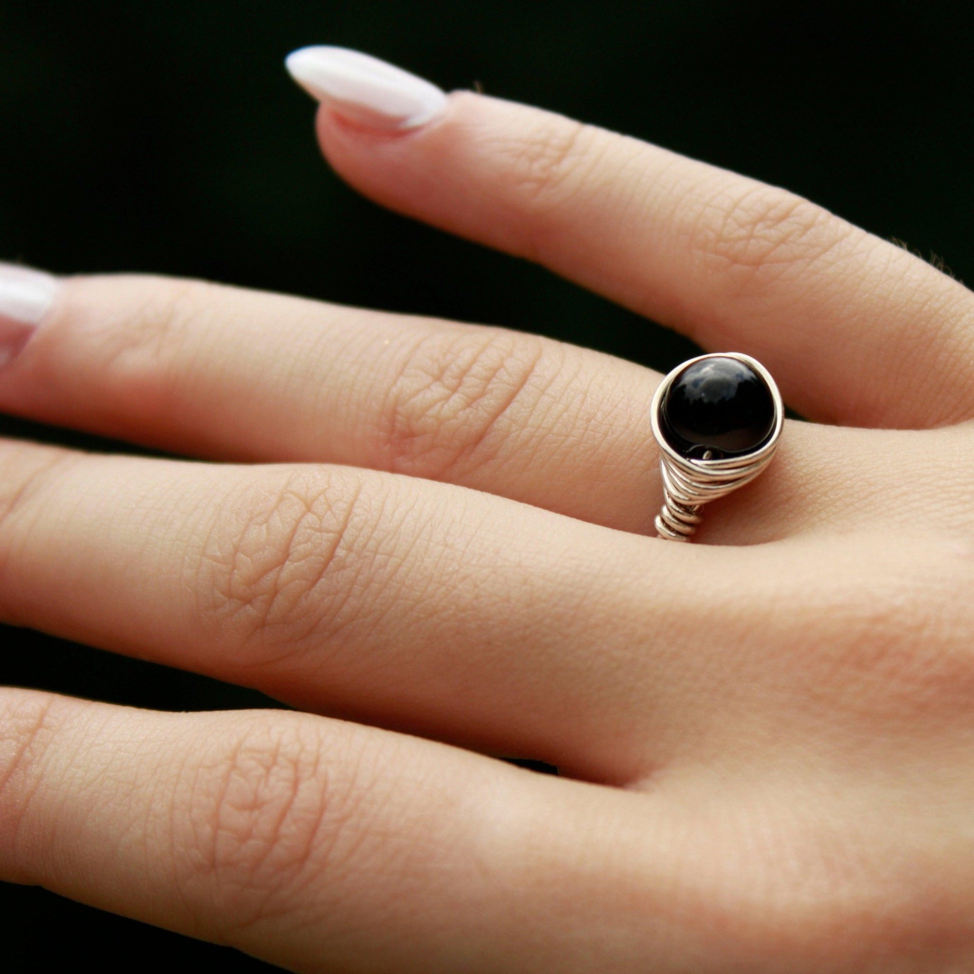 Black Onyx Sterling Silver Ring