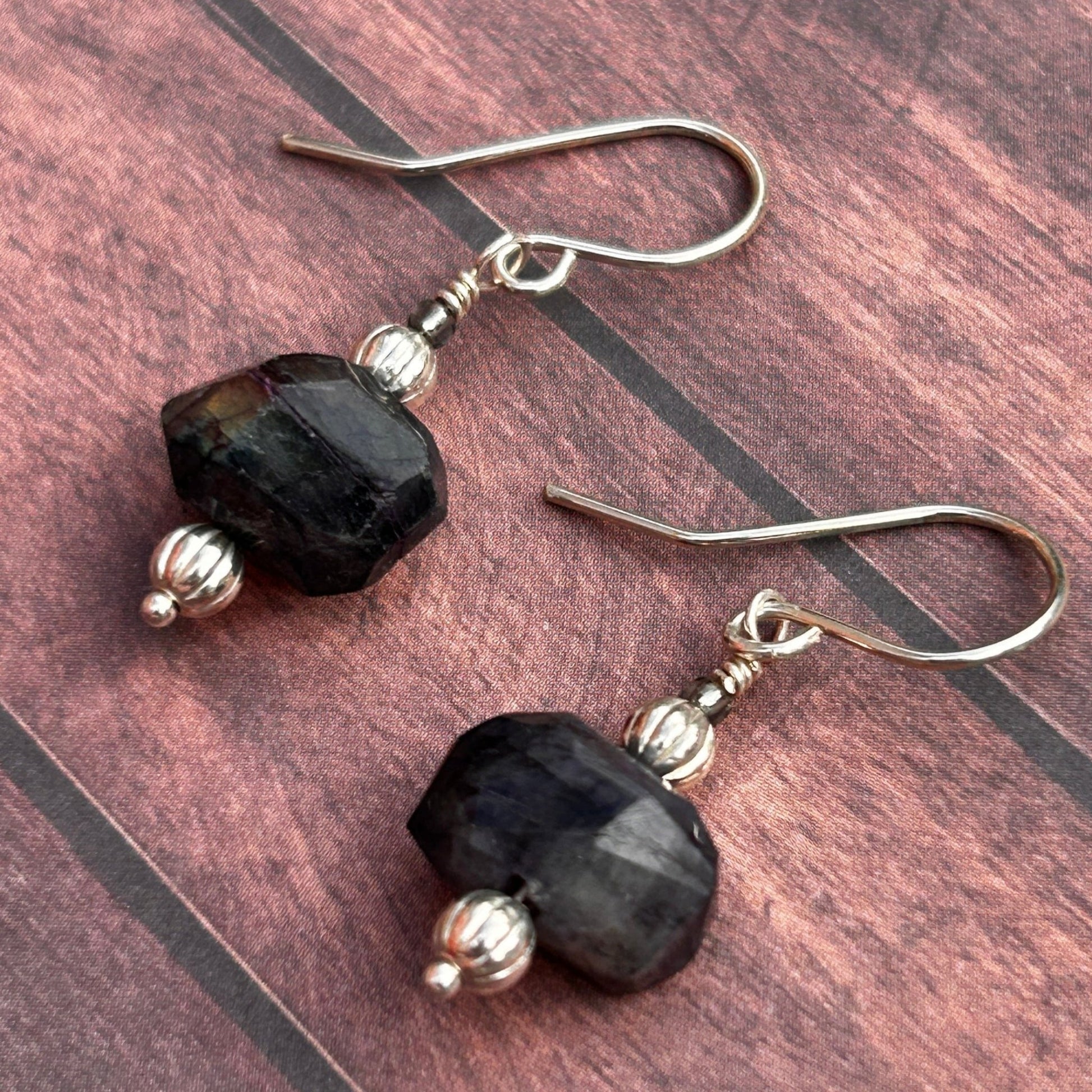 Blue Labradorite Sterling Silver Earrings