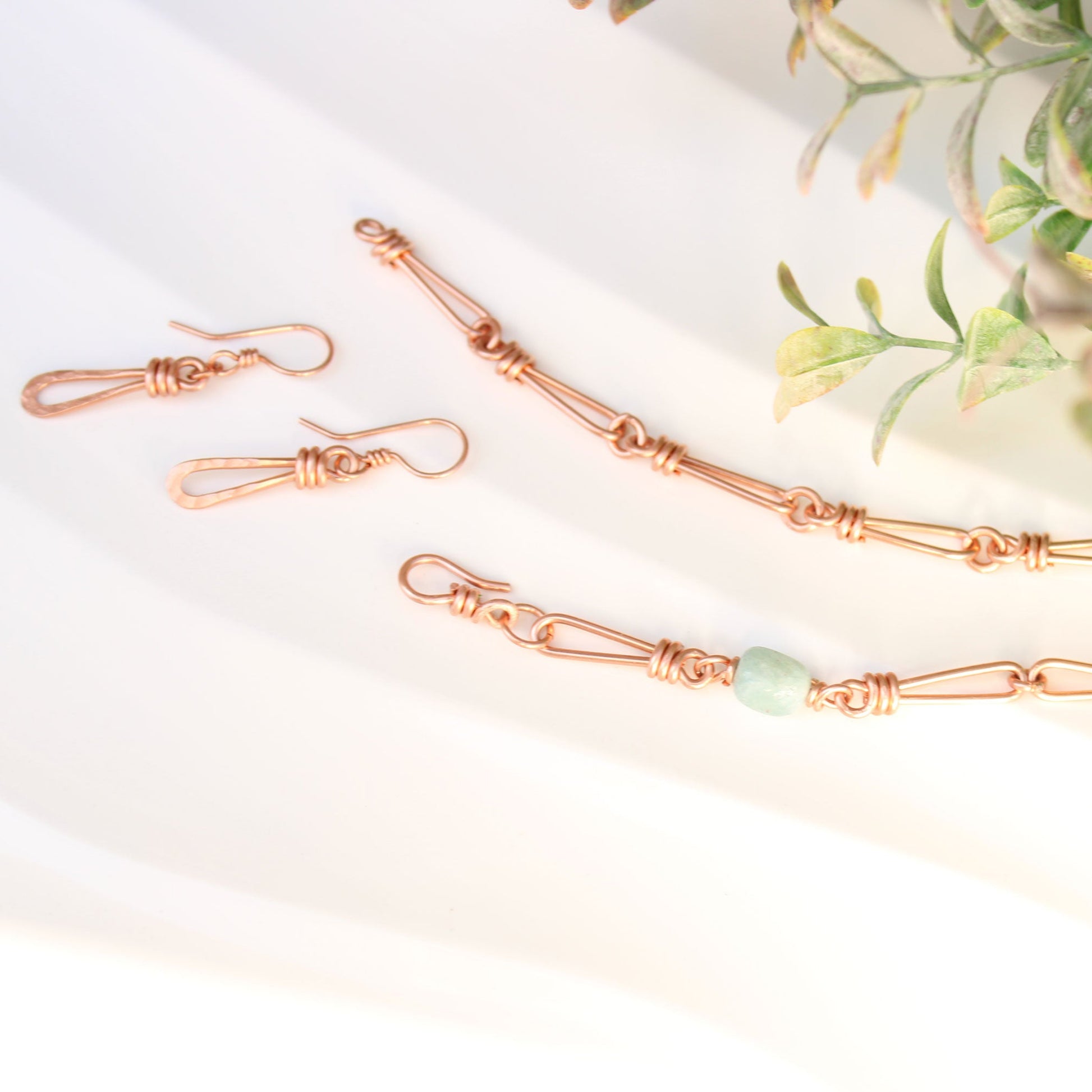 willow twist wire copper handmade bracelet carrie foscato design