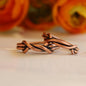 handmade with love in the USA His & Hers wire wrapped bare copper rings Carrie Foscato Design