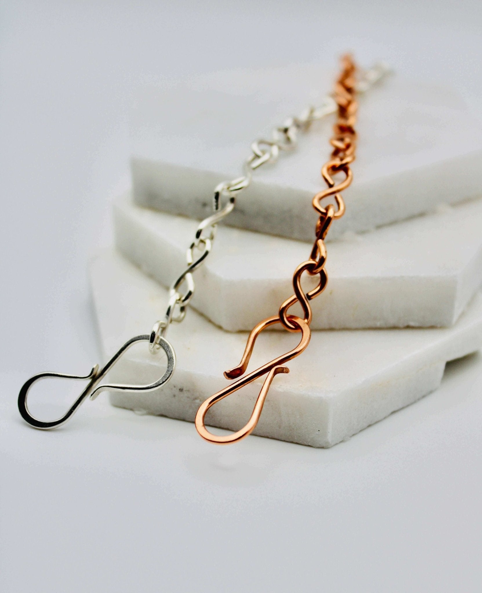 Infinity Wire Wrapped Bracelet in Copper