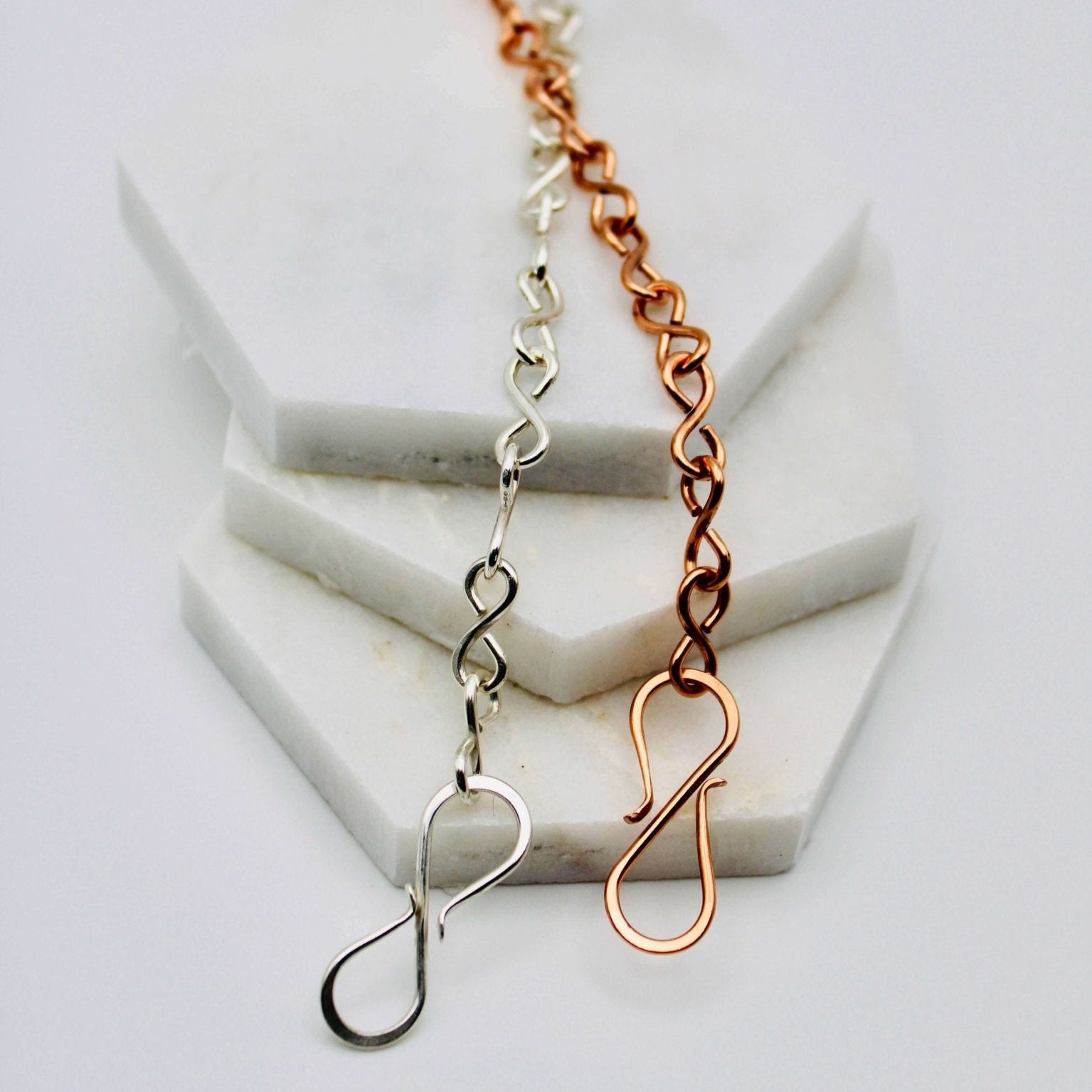 Infinity Wire Wrapped Bracelet in Sterling Silver