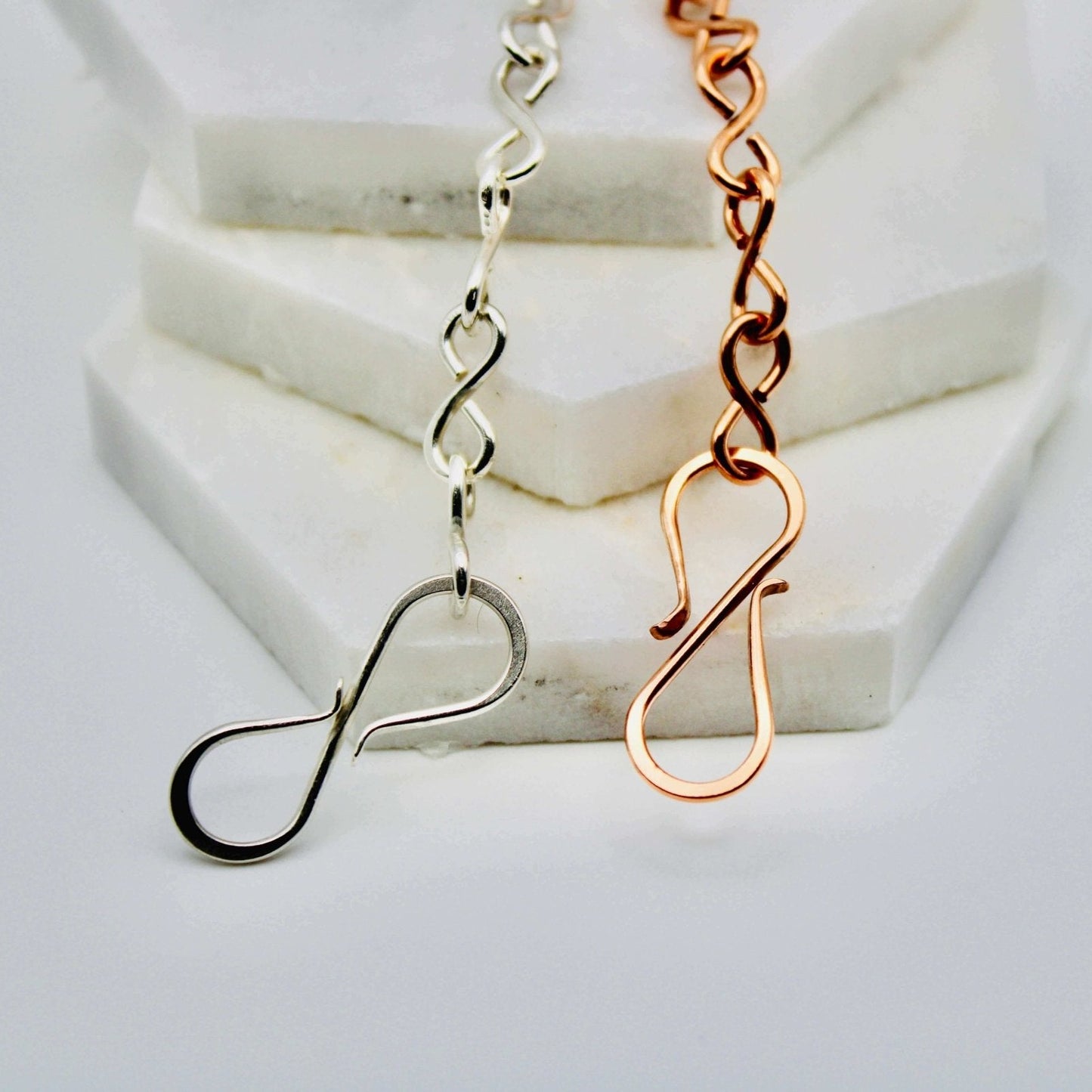 Infinity Wire Wrapped Bracelet in Sterling Silver