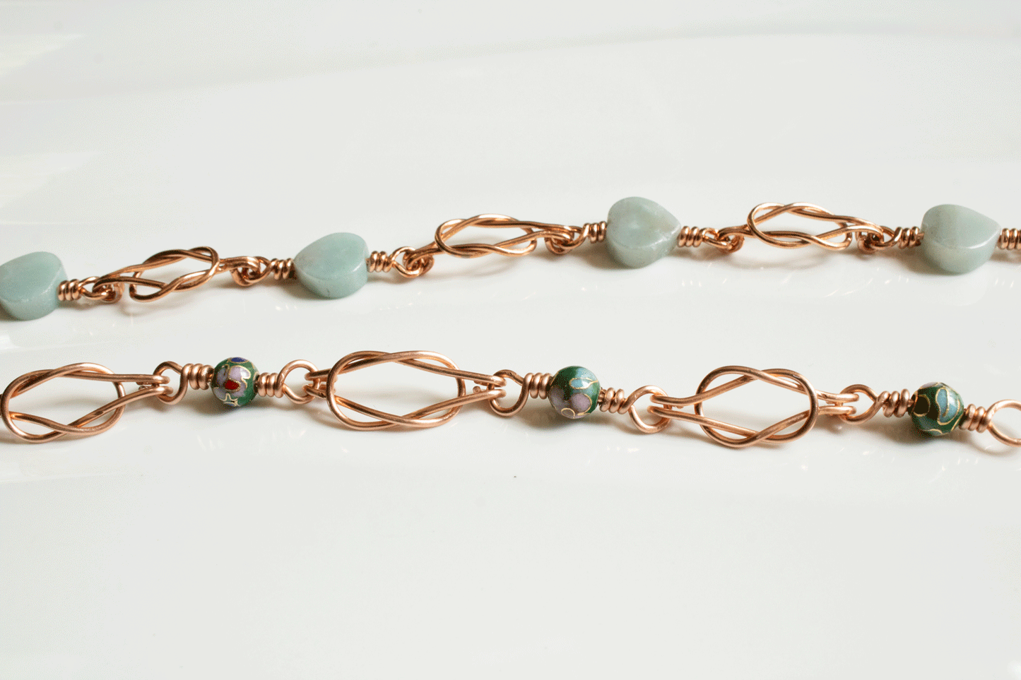 Lover's Knot Copper Bracelet