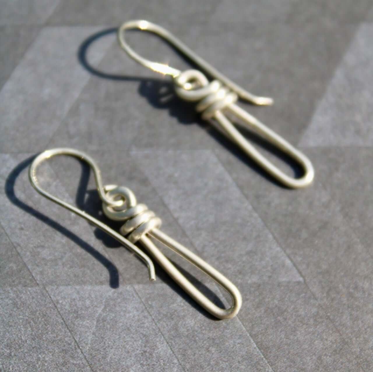 Sterling silver wire wrapped earrings