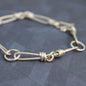 Sterling silver Twisted Link Bracelet handmade carrie foscato design