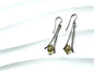 Sterling silver statement earrings with lemon drop faceted quartz briolettes