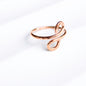 handmade twin teardrop hammered copper adjustable ring made in USA carrie foscato design