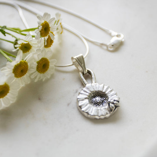 Bee & Bloom Fine Silver Pendant & Chain
