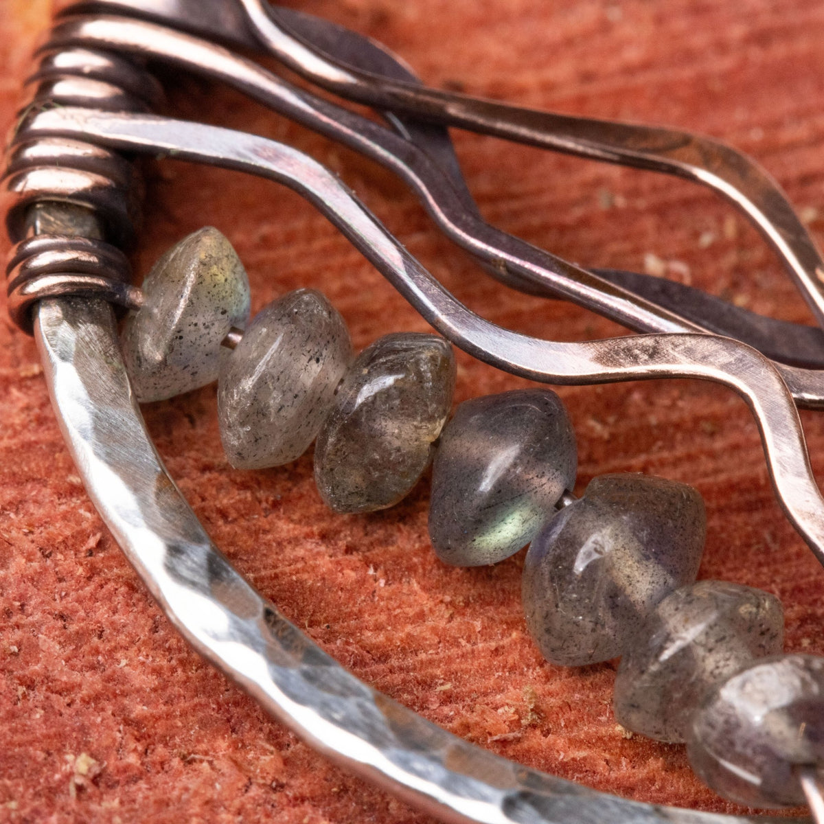 Blueridge Mountain Earrings / Labradorite & Copper