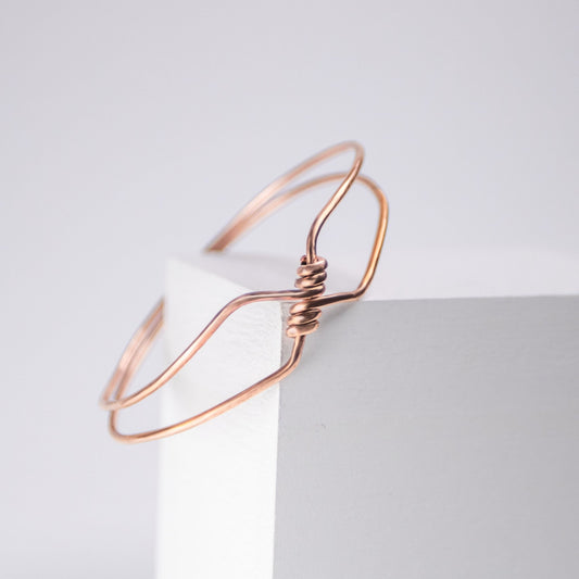 Copper Knotted Bangle