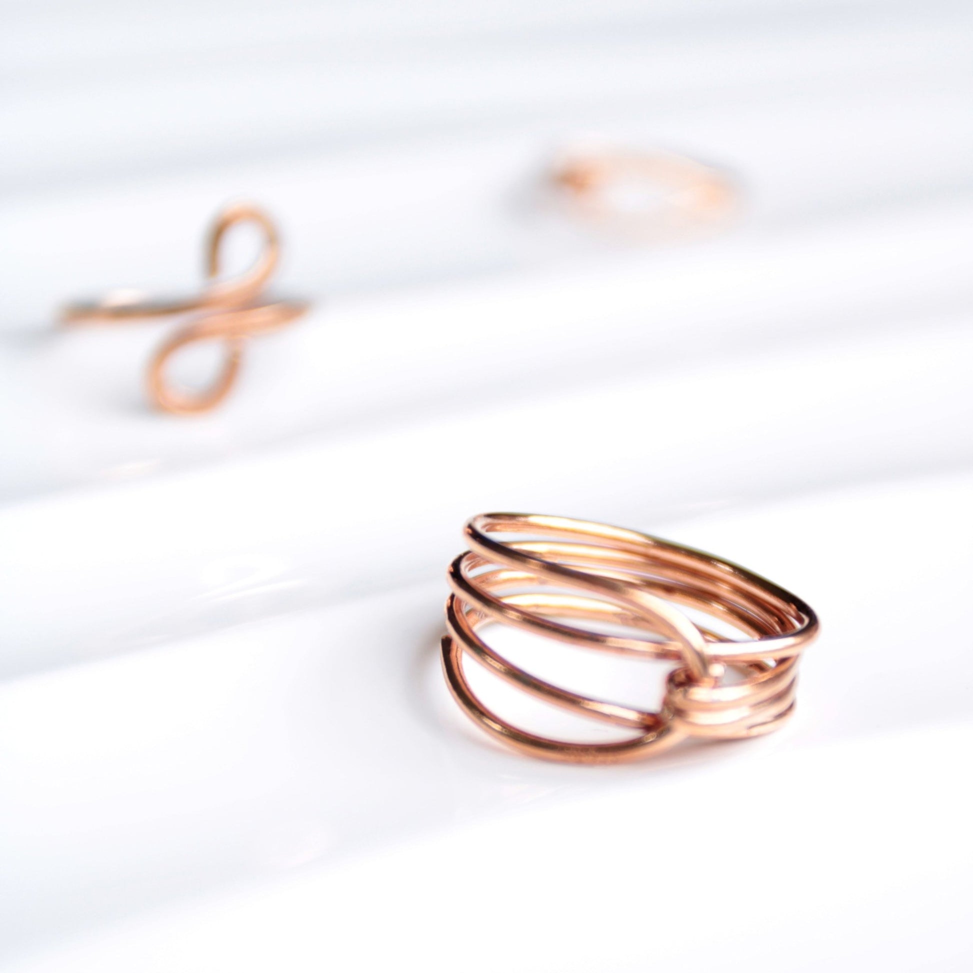 Ember Wrap copper ring handmade in USA Carrie foscato design