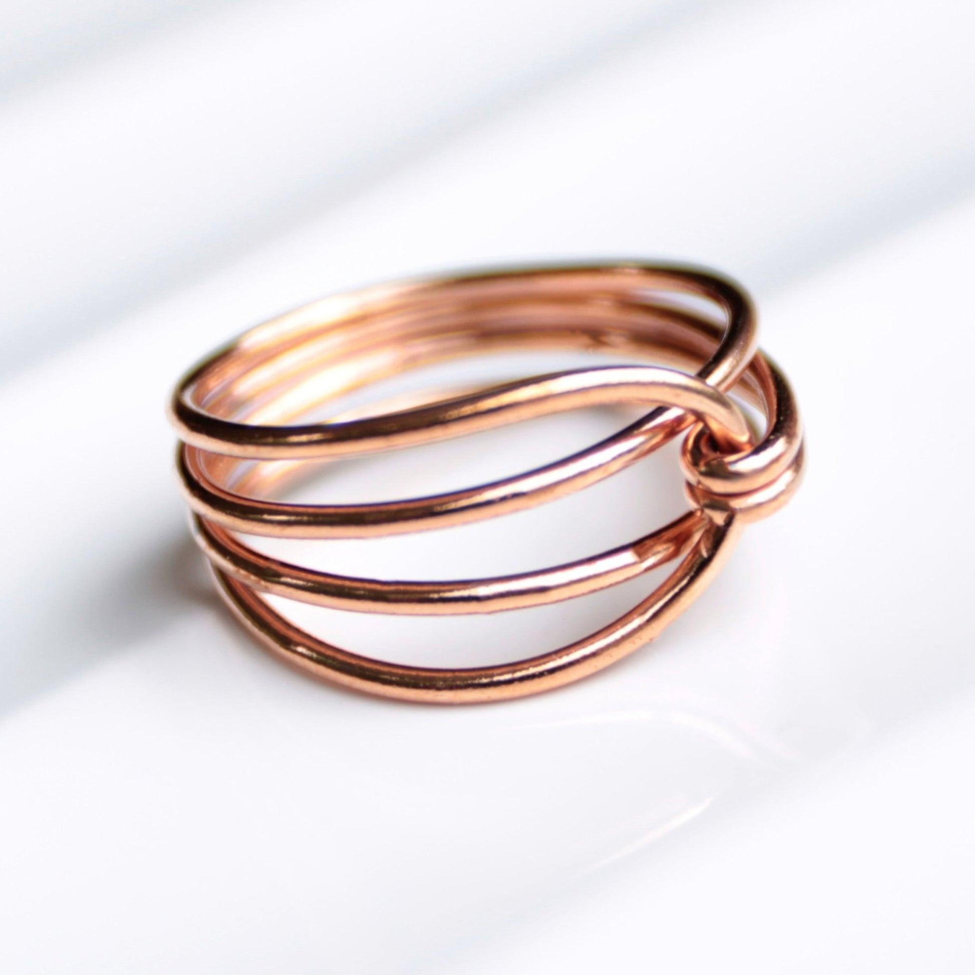 Ember Wrap copper ring handmade in USA Carrie foscato design