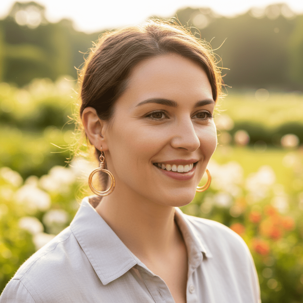 Ember Copper Hoop Earrings