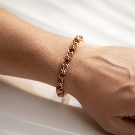 Extra Wrap Infinity Chain Link Bracelet in Copper