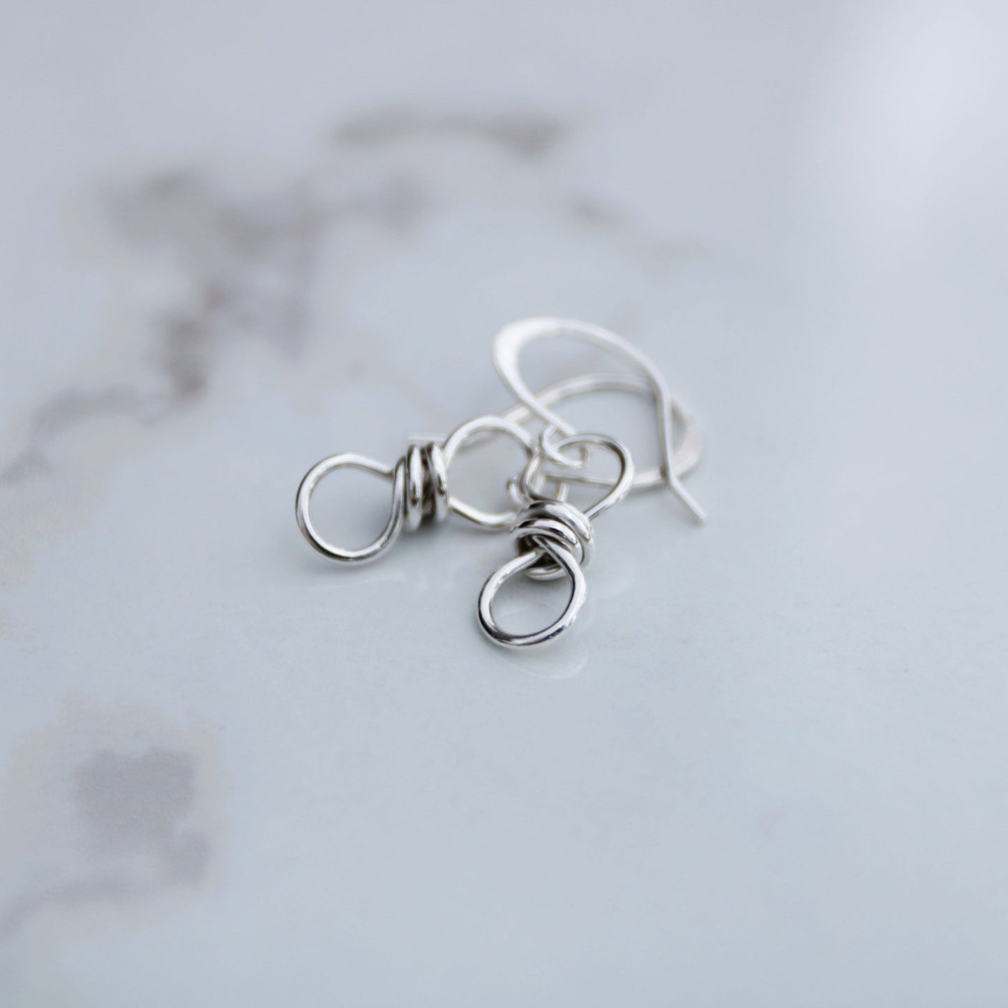 Extra Wrapped Infinity Sterling Silver Earrings