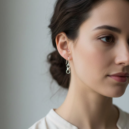 Extra Wrapped Infinity Sterling Silver Earrings