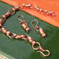 Handmade nautical equestrian designed copper wire wrapped bracelet Carrie Foscato design USA