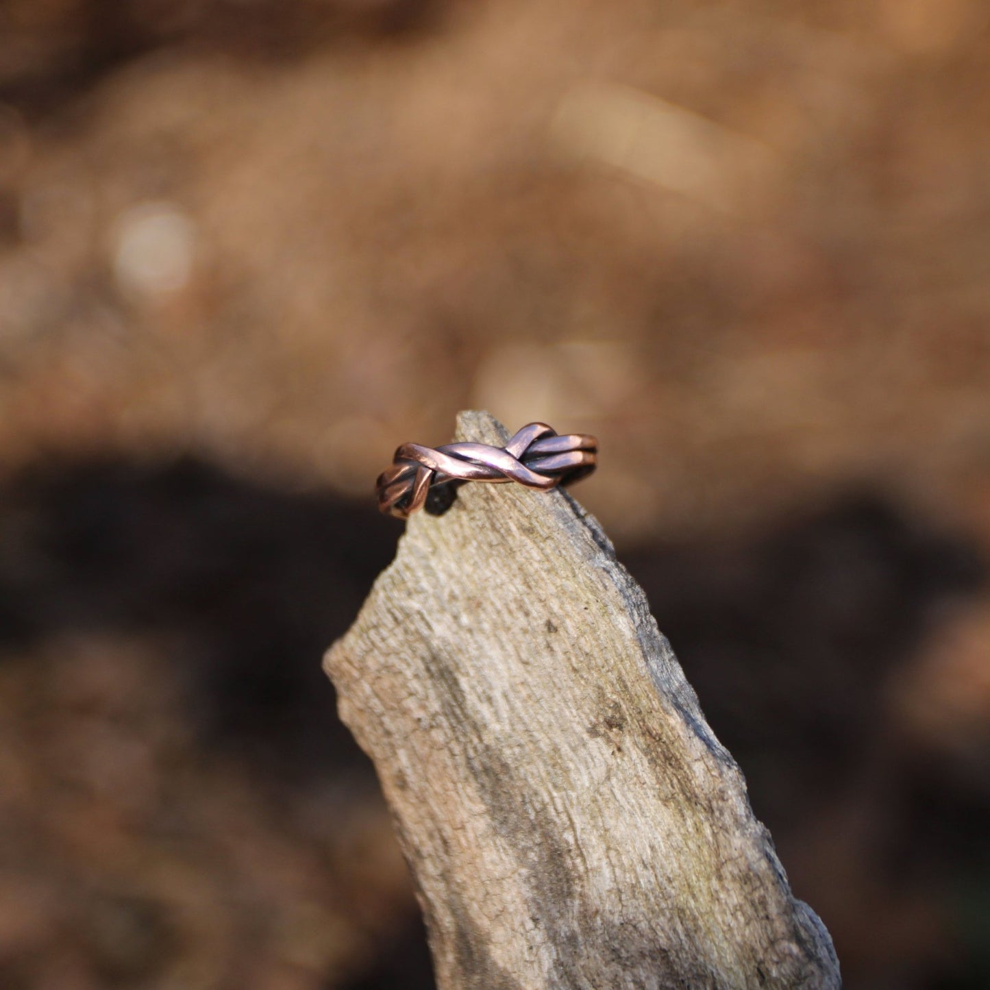 His or Hers Solid Copper Handmade Rings