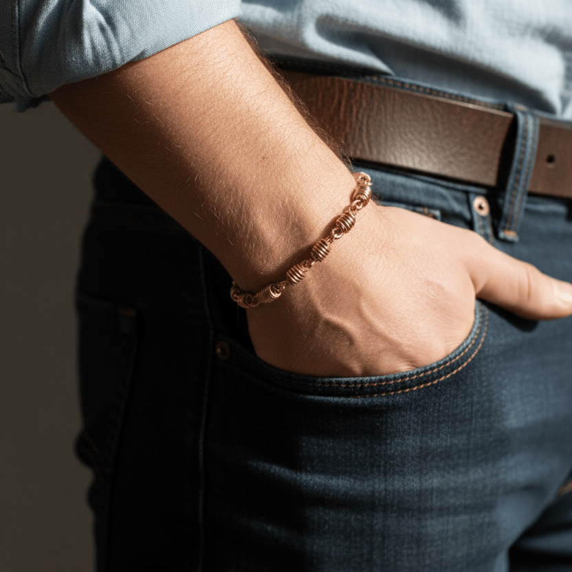 Honey Dipper Chain Link Bracelet in Copper