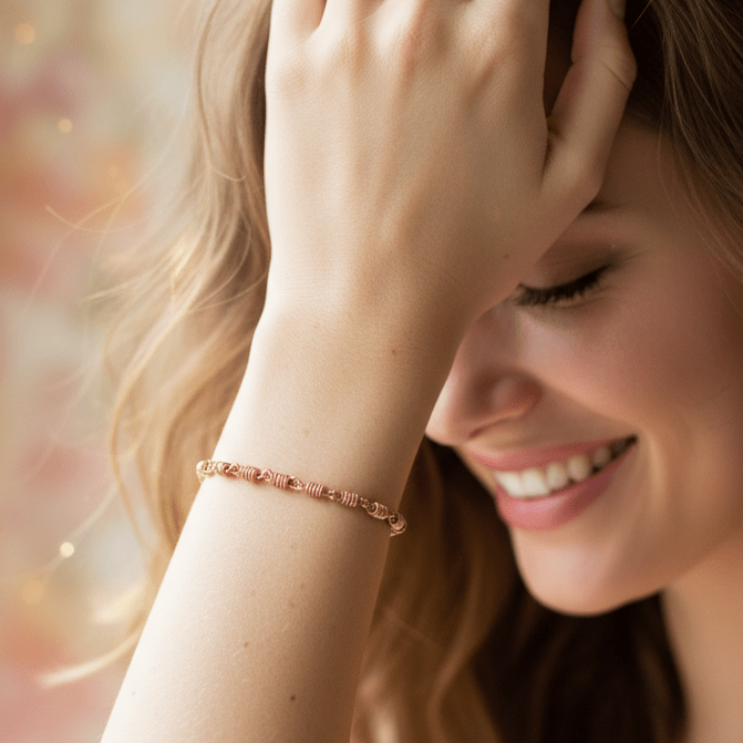 Honey Dipper Chain Link Bracelet in Copper