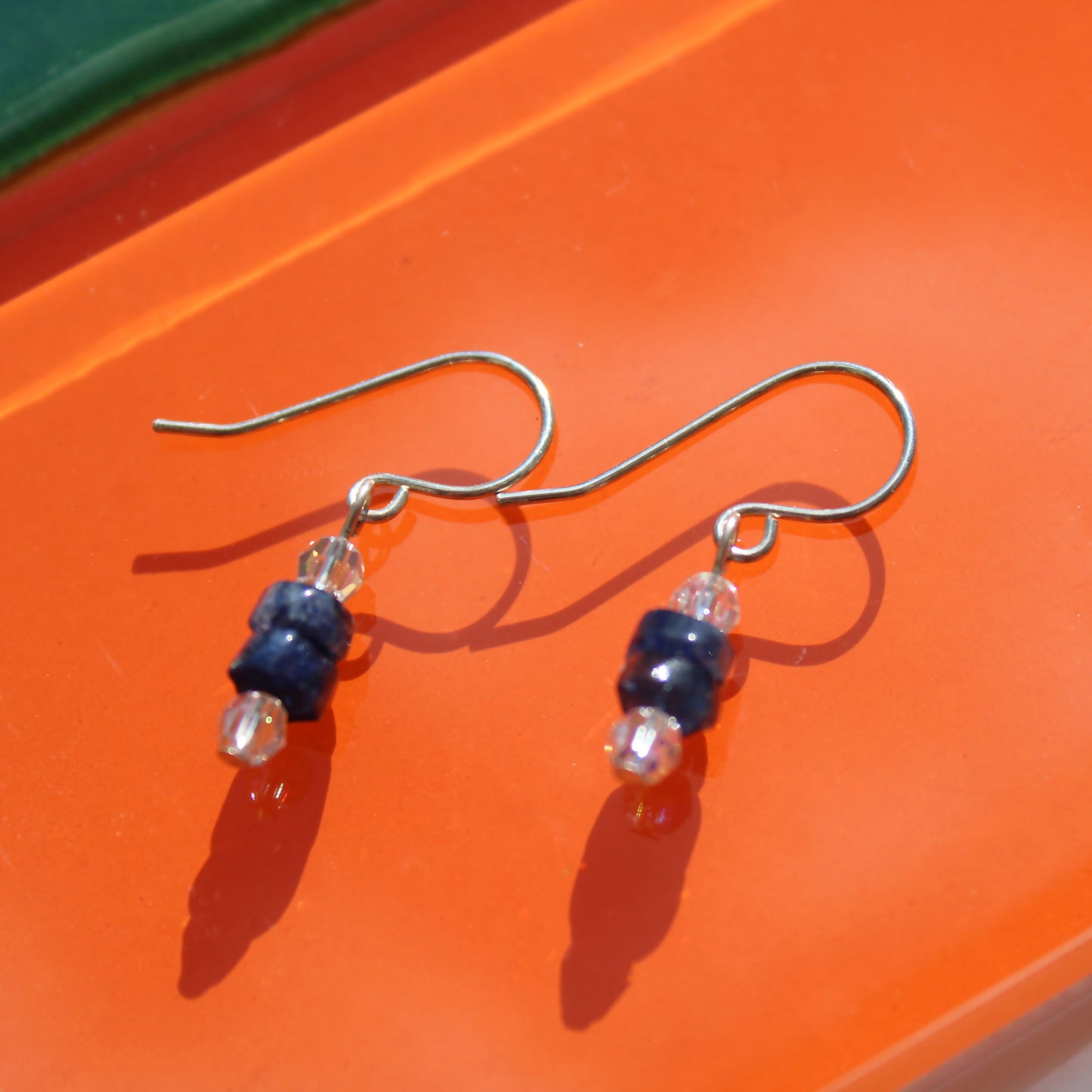 Darling Dangle Labradorite Crystal Sterling Silver Earrings