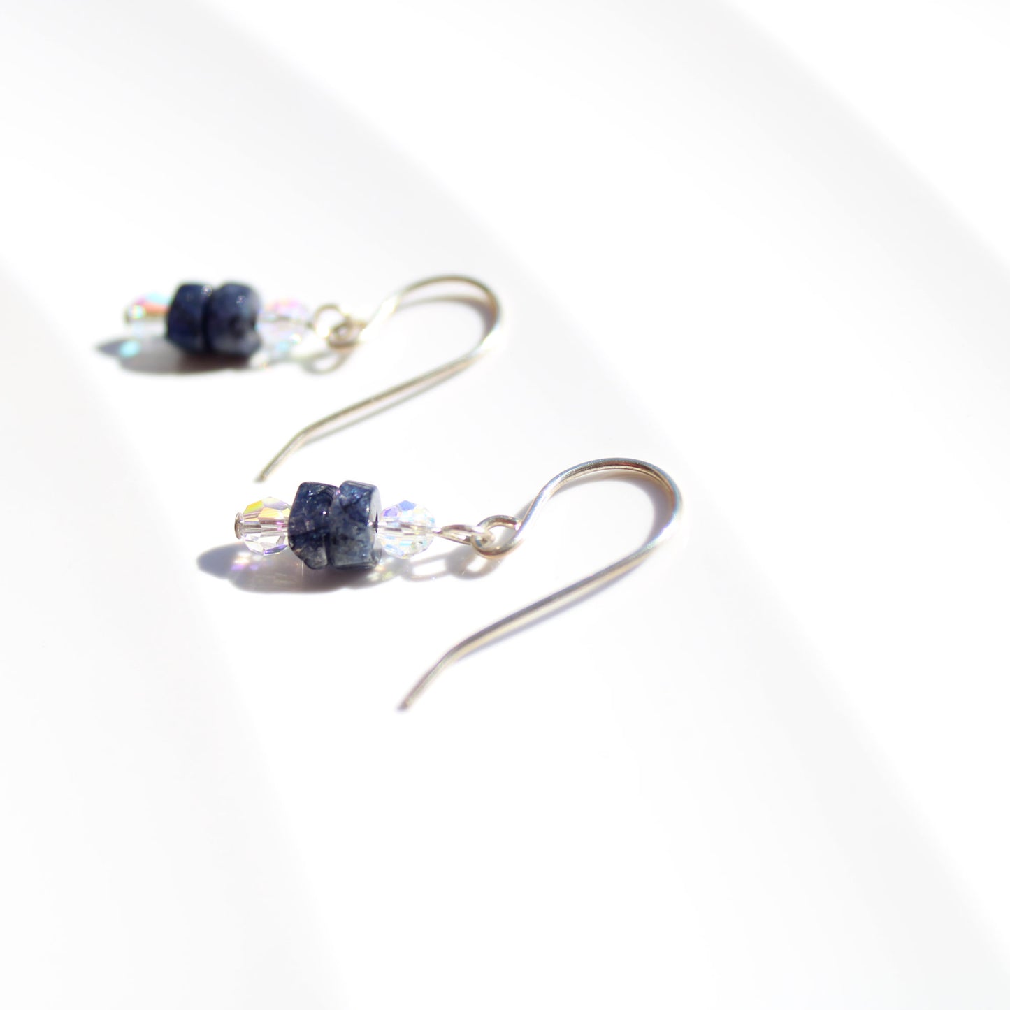 Darling Dangle Labradorite Crystal Sterling Silver Earrings