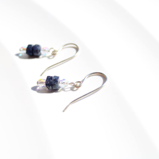 Darling Dangle Labradorite Crystal Sterling Silver Earrings