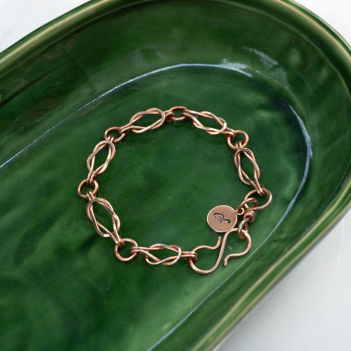 Lover's Knot Copper Bracelet