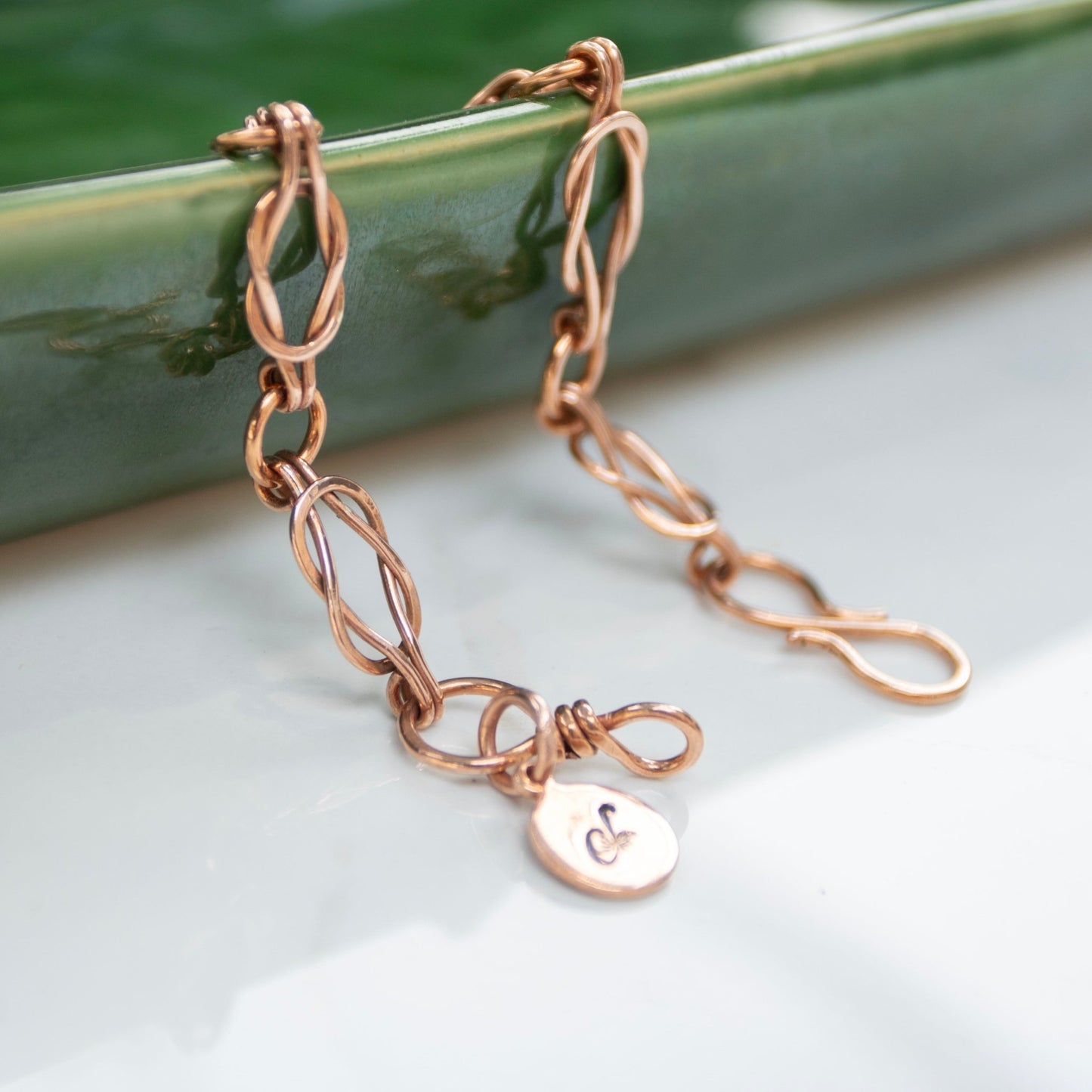 Lover's Knot Copper Bracelet