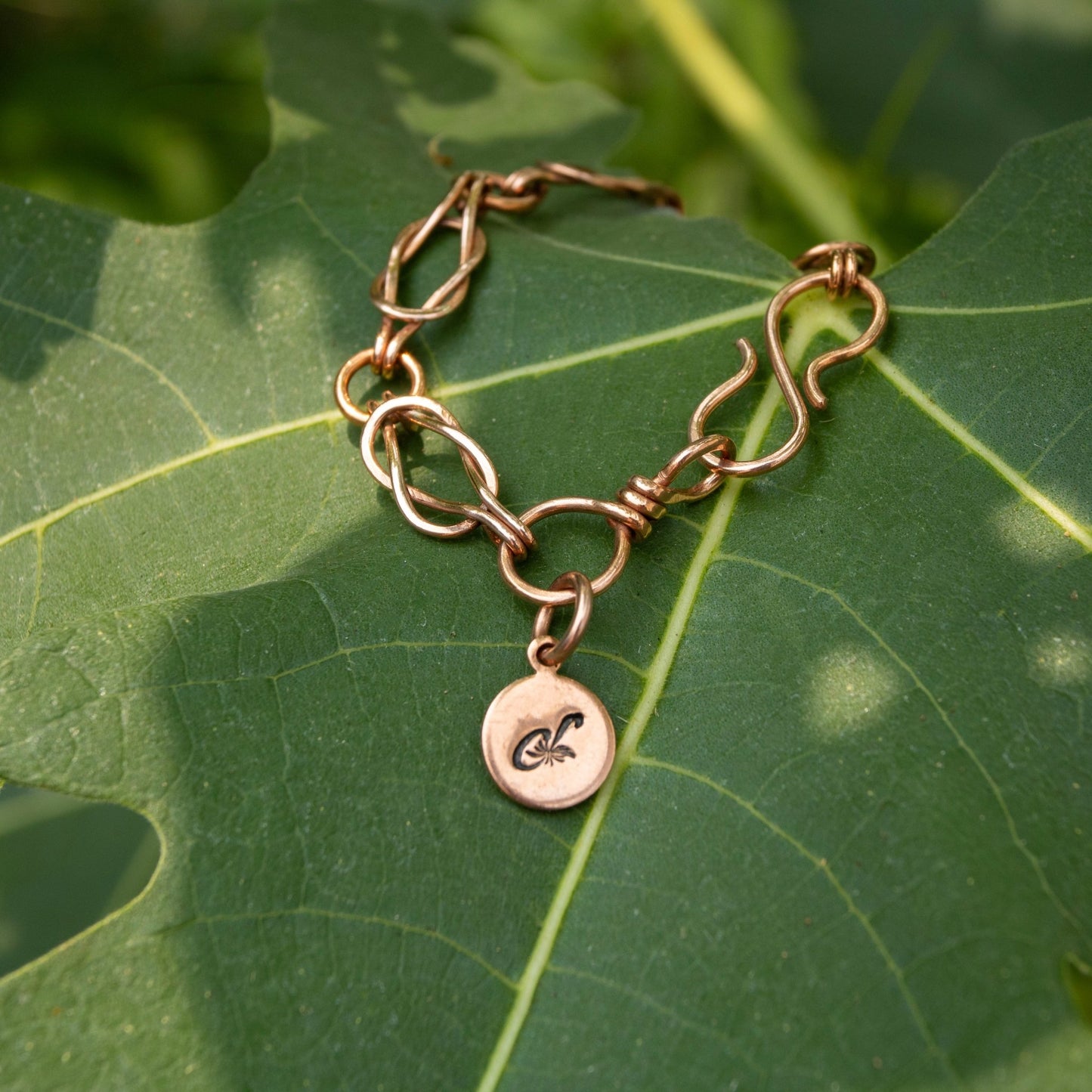 Lover's Knot Copper Bracelet
