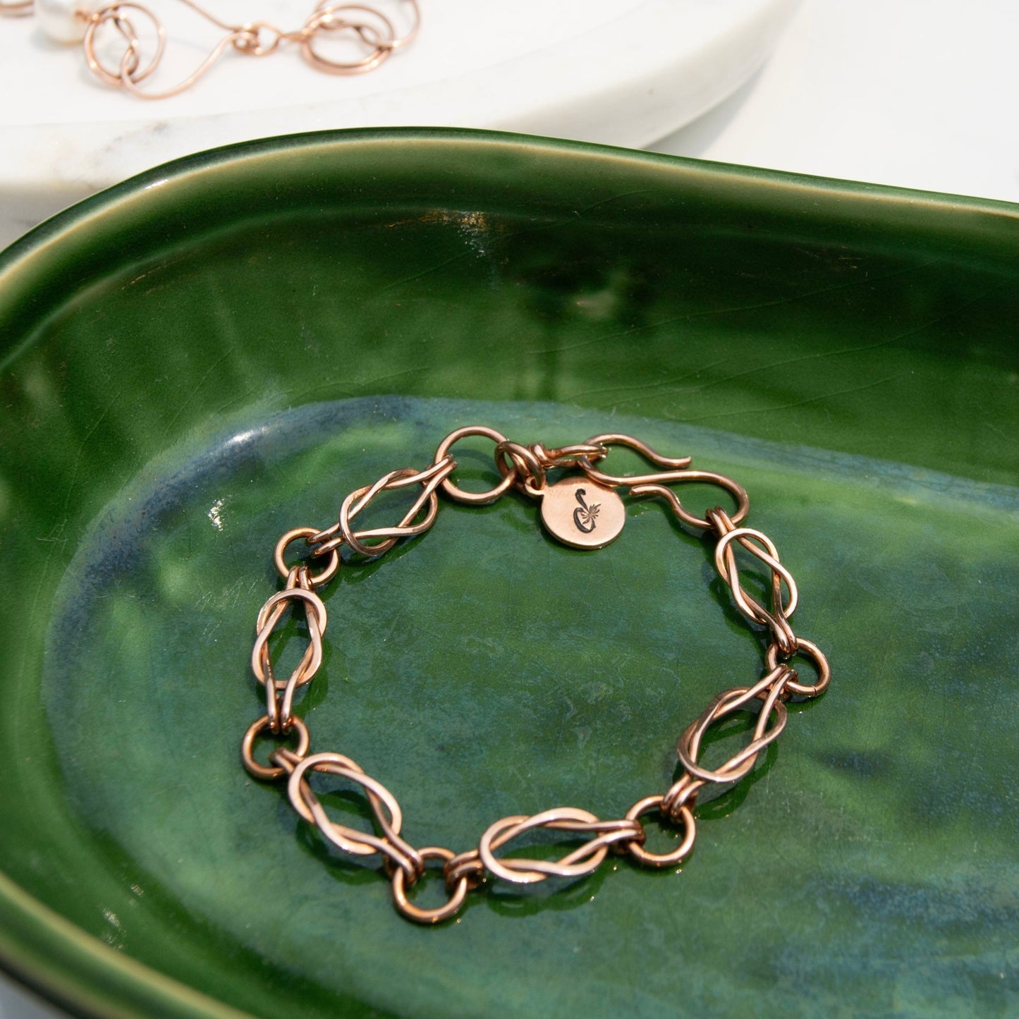 Lover's Knot Copper Bracelet