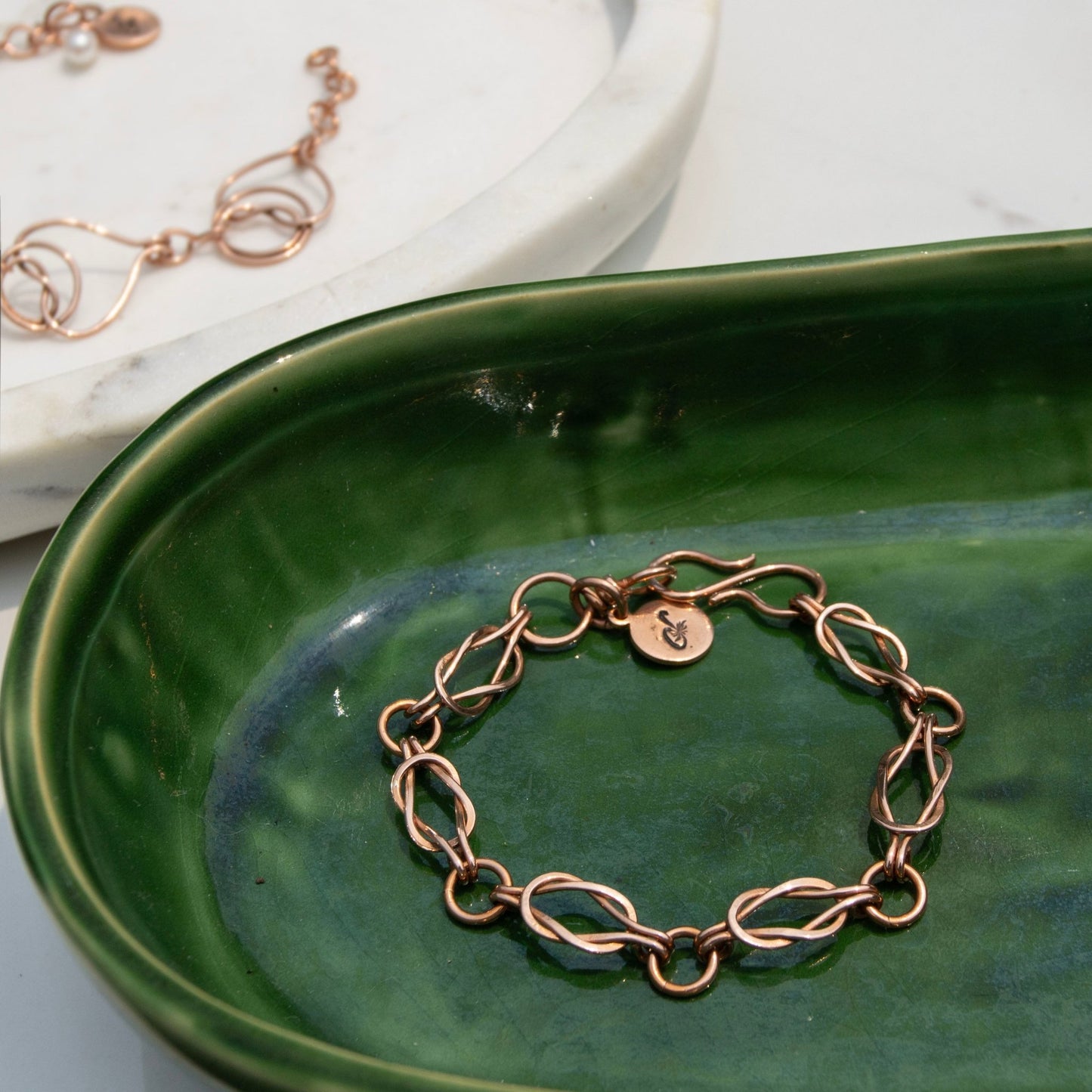 Lover's Knot Copper Bracelet