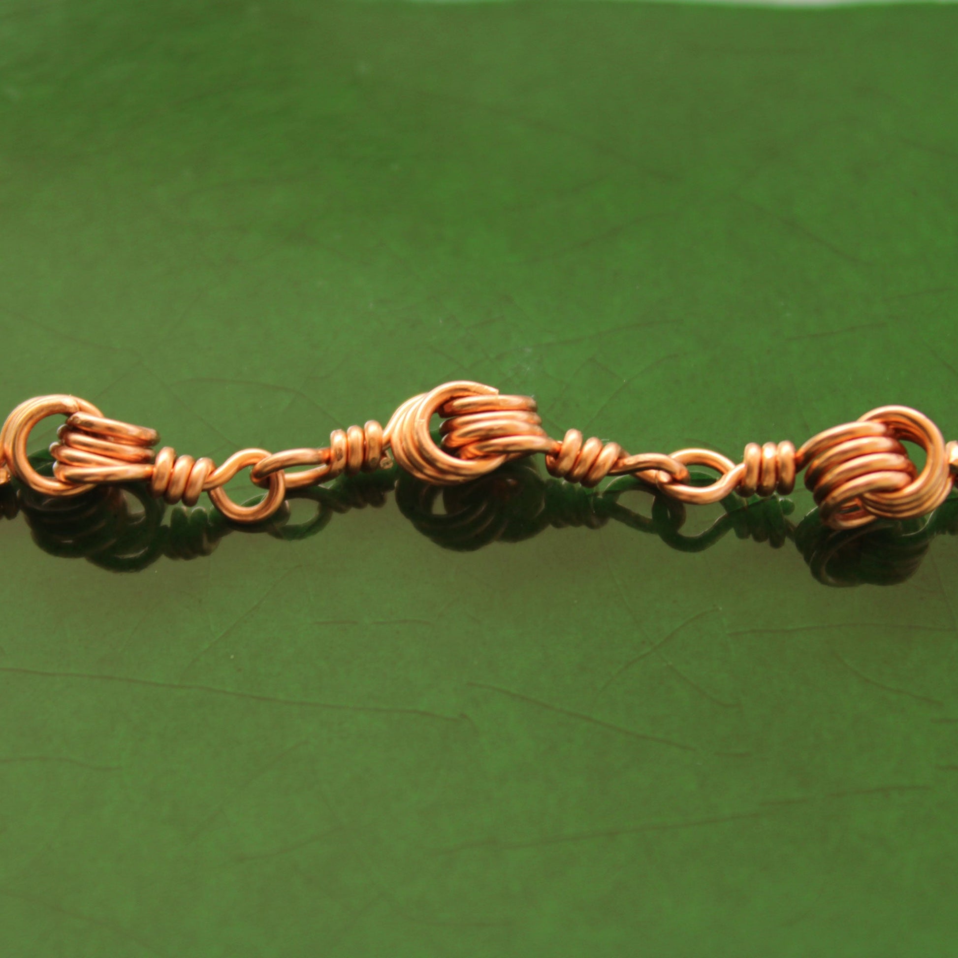 mini coil copper wire wrapped bracelet handmade in usa carrie foscato design