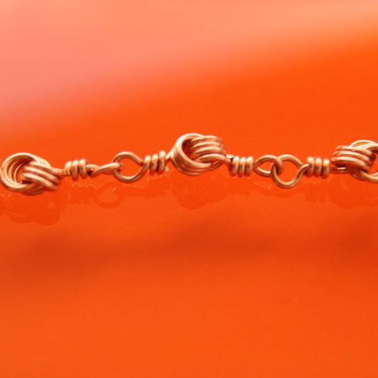 mini coil copper wire wrapped bracelet handmade in usa