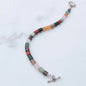 Multi-colored Gemstone Bracelet with Sterling Toggle Clasp