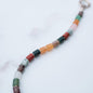 Multi-colored Gemstone Bracelet with Sterling Toggle Clasp