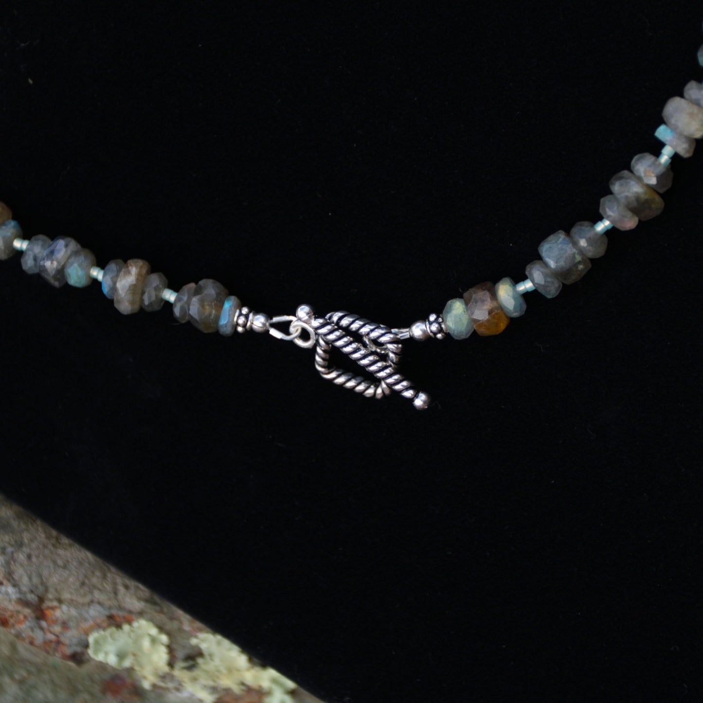 Northern Glow • Labradorite Beaded Nugget Necklace - Carrie Foscato Design beaded necklace classic design made in USA