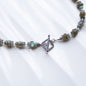 Northern Glow • Labradorite Beaded Nugget Necklace - Carrie Foscato Design beaded necklace classic design made in USA